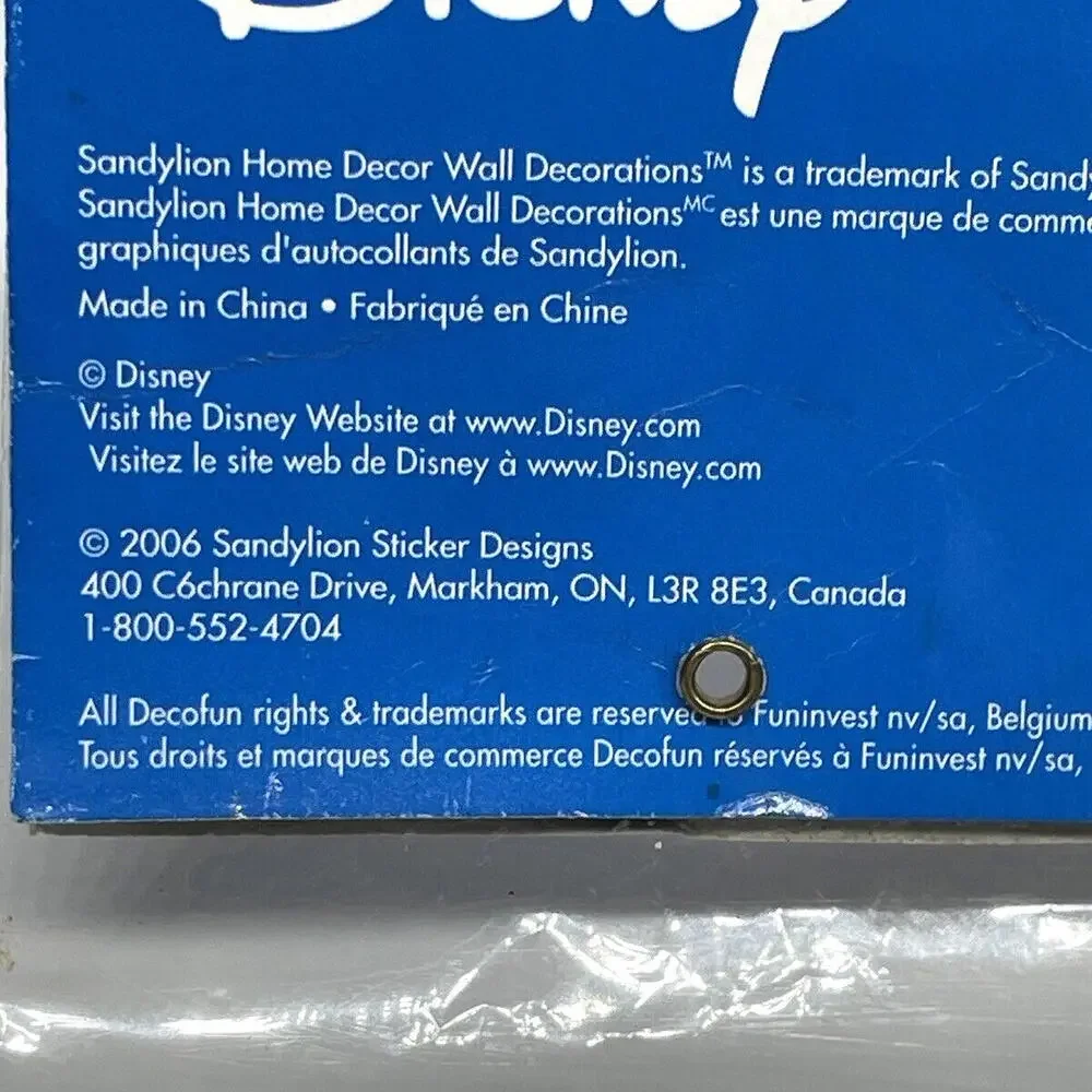 Sandylion Mickey Mouse Foam Wall Stickers Decorations Disney 2006 RARE‎